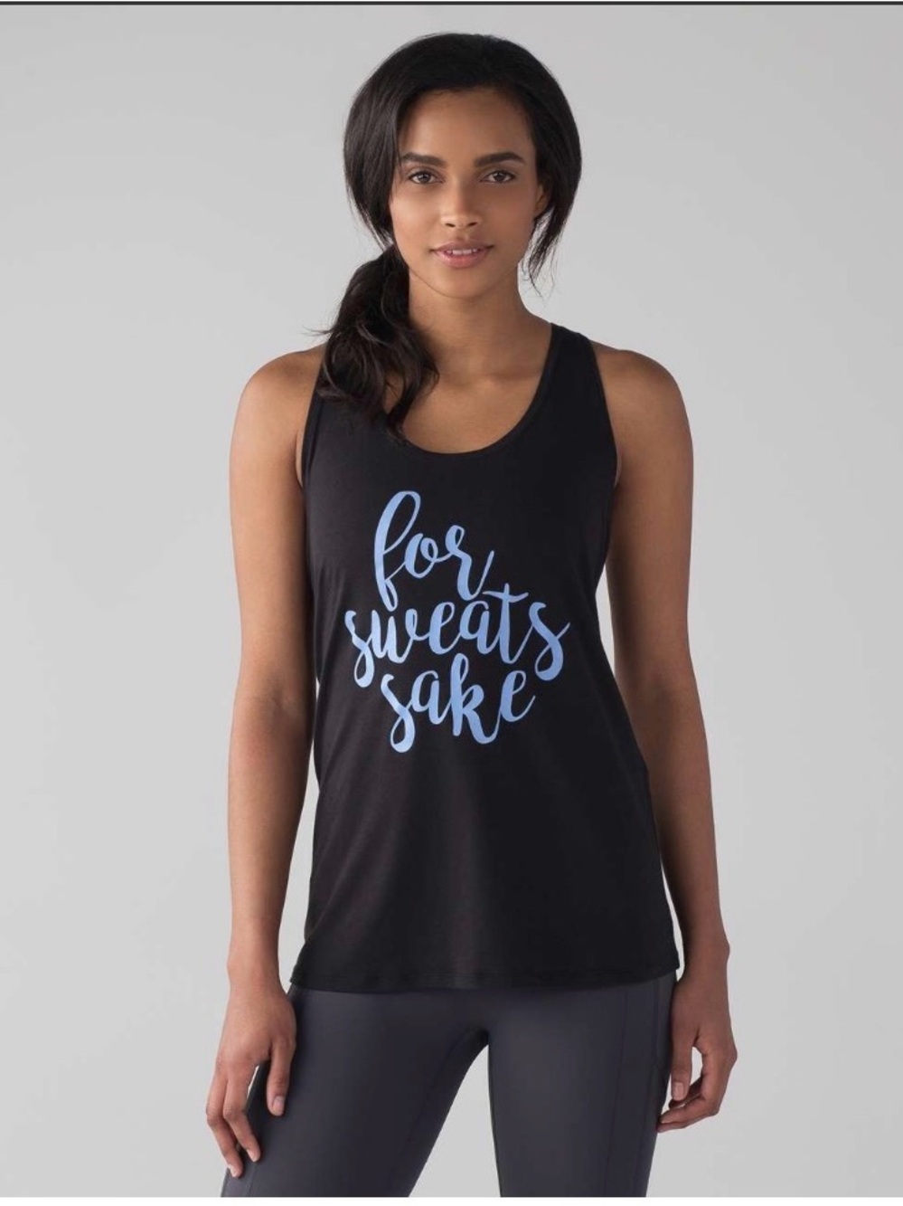 Lululemon Expressions Live Tank Tank Top - For Sweats Sake sz 6 mint condition.